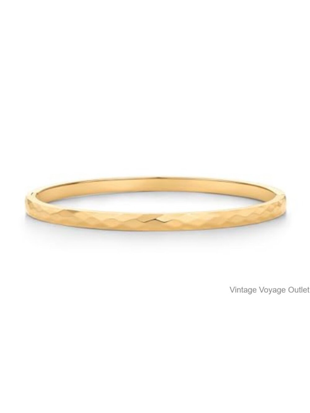 14K Gold Plated Bangle Bracelet Waterproof Stainless Steel Stackable